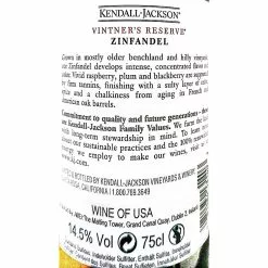 Remise ❤️ Kendall Jackson - Vintner's Reserve, 2019 - Californie, Etats-Unis - Rouge - 75 cl ???? 7 Remise ❤️ Kendall Jackson - Vintner's Reserve, 2019 - Californie, Etats-Unis - Rouge - 75 cl ???? -Vins Rouges Soldes 0081584131403 3