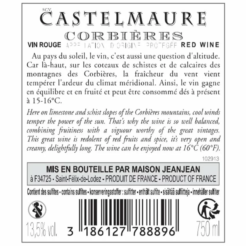 Vente flash ???? Castelmaure, 2021 - Languedoc AOP - Rouge - 75 cl ???? 4 Vente flash ???? Castelmaure, 2021 - Languedoc AOP - Rouge - 75 cl ???? – Image 2