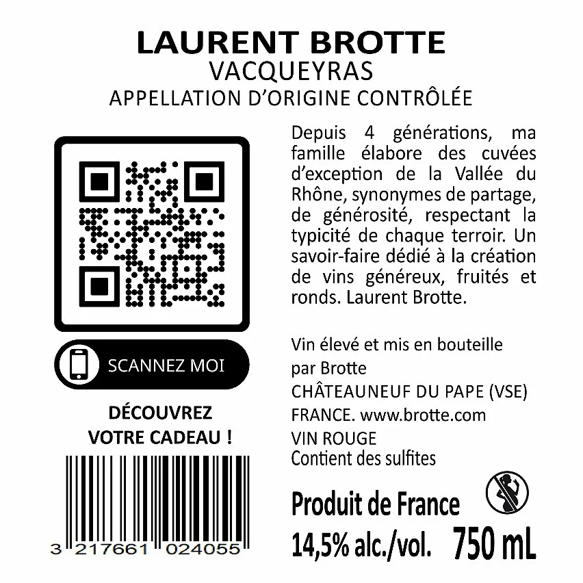 Tout neuf ???? Laurent Brotte Vacqueyras - Grande Réserve, 2019 - Vacqueyras AOP - Rouge - 75 cl ⌛ 4 Tout neuf ???? Laurent Brotte Vacqueyras - Grande Réserve, 2019 - Vacqueyras AOP - Rouge - 75 cl ⌛ – Image 2