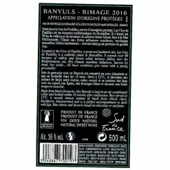 Promo ???? Les Clos de Paulilles Rimage, 2016 - Banyuls AOP - Rouge - 50 cl ???? 5 Promo ???? Les Clos de Paulilles Rimage, 2016 - Banyuls AOP - Rouge - 50 cl ???? -Vins Rouges Soldes 3248846001509 2