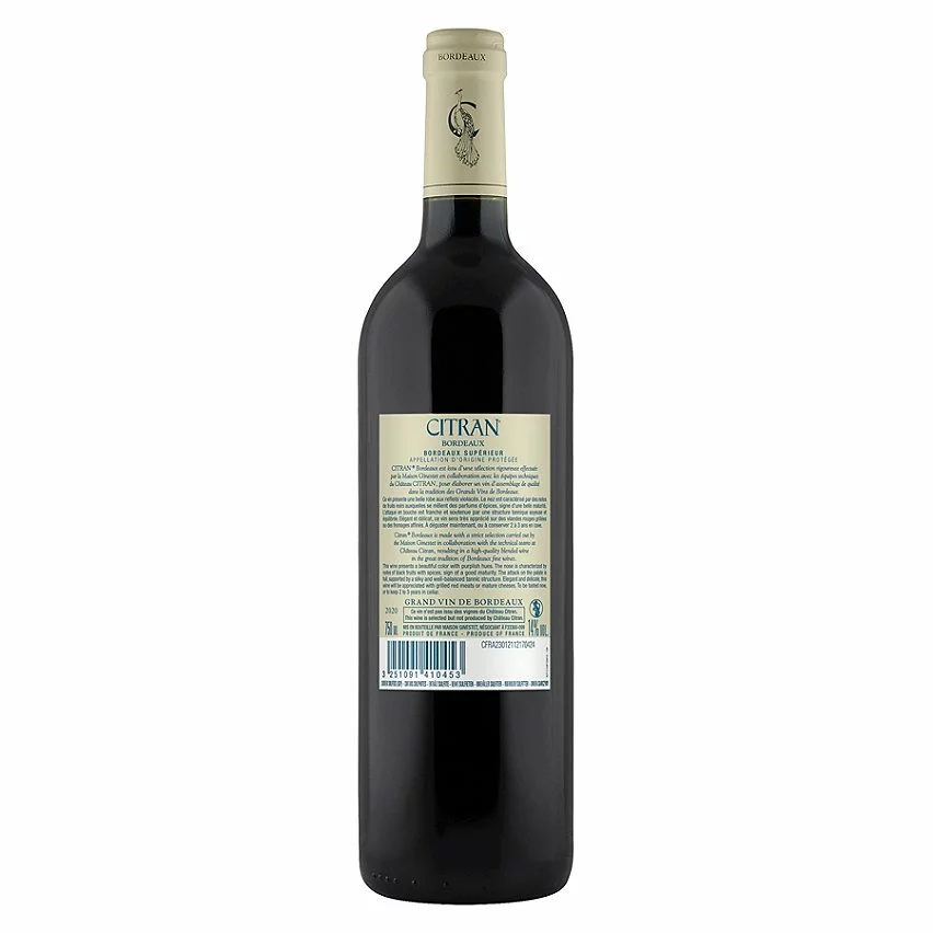 Sortie ???? Citran, 2020 - Bordeaux Supérieur AOP - Rouge - 75 cl ???? 4 Sortie ???? Citran, 2020 - Bordeaux Supérieur AOP - Rouge - 75 cl ???? – Image 2