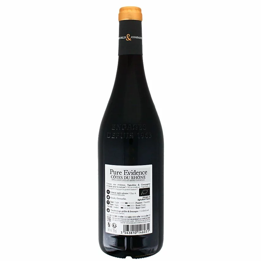 Meilleur prix ???? Pure Evidence BIO, 2020 - Côtes du Rhône AOP - Rouge - 75 cl ???? 4 Meilleur prix ???? Pure Evidence BIO, 2020 - Côtes du Rhône AOP - Rouge - 75 cl ???? – Image 2