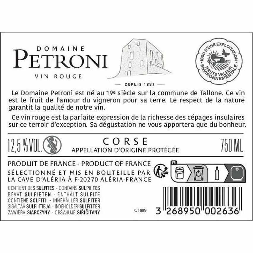 Remise ???? Domaine Petroni, 2020 - Vin de Corse ou Corse AOP - Rouge - 75 cl ???? 4 Remise ???? Domaine Petroni, 2020 - Vin de Corse ou Corse AOP - Rouge - 75 cl ???? – Image 2