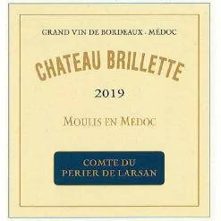 Offres ???? Château Brillette, 2019 - Moulis ou Moulis-en-Médoc AOP - Rouge - 75 cl ???? 7 Offres ???? Château Brillette, 2019 - Moulis ou Moulis-en-Médoc AOP - Rouge - 75 cl ???? -Vins Rouges Soldes 3281417520191 3