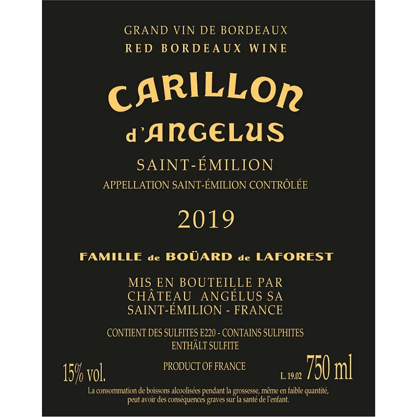 Les meilleures critiques de ???? Le Carillon d'Angelus, 2019 - Saint-Emilion Grand Cru AOP - Rouge - 75 cl ???? 4 Les meilleures critiques de ???? Le Carillon d'Angelus, 2019 - Saint-Emilion Grand Cru AOP - Rouge - 75 cl ???? – Image 2