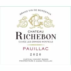 Tout neuf ???? Château Richebon Les Grands Monteils, 2020 - Pauillac AOP - Rouge - 75 cl ???? 7 Tout neuf ???? Château Richebon Les Grands Monteils, 2020 - Pauillac AOP - Rouge - 75 cl ???? -Vins Rouges Soldes 3292145067209 3