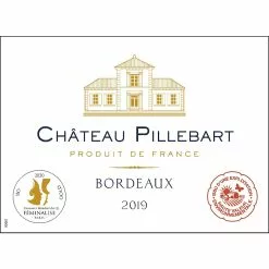 De gros ???? Château Pillebart, 2019 - Bordeaux AOP - Rouge - 75 cl ???? -Vins Rouges Soldes 3295890234599 2