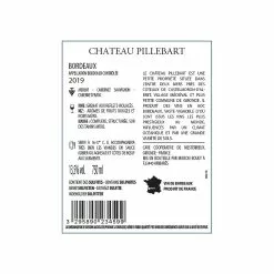 De gros ???? Château Pillebart, 2019 - Bordeaux AOP - Rouge - 75 cl ???? -Vins Rouges Soldes 3295890234599 3