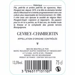 Meilleure affaire ???? Marc Rougeot-Dupin, 2018 - Gevrey-Chambertin AOP - Rouge - 75 cl ✨ 6 Meilleure affaire ???? Marc Rougeot-Dupin, 2018 - Gevrey-Chambertin AOP - Rouge - 75 cl ✨ -Vins Rouges Soldes 3296311131107 2