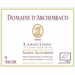 Meilleur prix ⌛ Domaine d'Archimbaud BIO, 2019 - Languedoc AOC - Rouge - 75 cl ???? 5 Meilleur prix ⌛ Domaine d'Archimbaud BIO, 2019 - Languedoc AOC - Rouge - 75 cl ???? -Vins Rouges Soldes 3298480100564 2