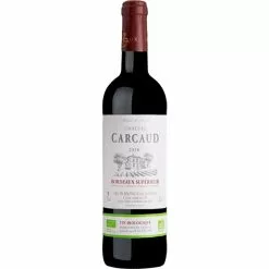 Budget ???? Château Carcaud BIO, 2018 - Bordeaux Supérieur AOP - Rouge - 75 cl ????