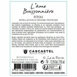 Promo ❤️ L'Ame Buissonniere BIO, 2021 - Fitou AOP - Rouge - 75 cl ???? 5 Promo ❤️ L'Ame Buissonniere BIO, 2021 - Fitou AOP - Rouge - 75 cl ???? -Vins Rouges Soldes 3331560000139 2