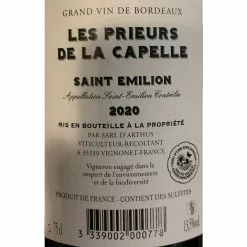 Meilleure vente ???? Les Prieurs De La Capelle, 2020 - Saint-Emilion AOP - Rouge - 75 cl ???? 6 Meilleure vente ???? Les Prieurs De La Capelle, 2020 - Saint-Emilion AOP - Rouge - 75 cl ???? -Vins Rouges Soldes 3339002000778 2