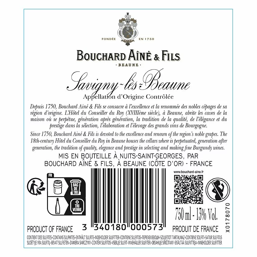 Acheter ???? Bouchard Ainé & Fils, 2019 - Savigny-lès-Beaune AOP - Rouge - 75 cl ⭐ 4 Acheter ???? Bouchard Ainé & Fils, 2019 - Savigny-lès-Beaune AOP - Rouge - 75 cl ⭐ – Image 2