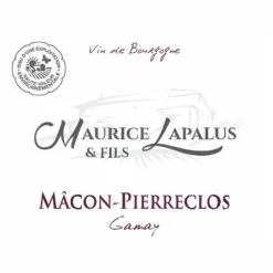 De gros ???? Maurice Lapalus & Fils, 2021 - Mâcon Pierreclos AOP - Rouge - 75 cl ❤️ -Vins Rouges Soldes 3379810087271 3