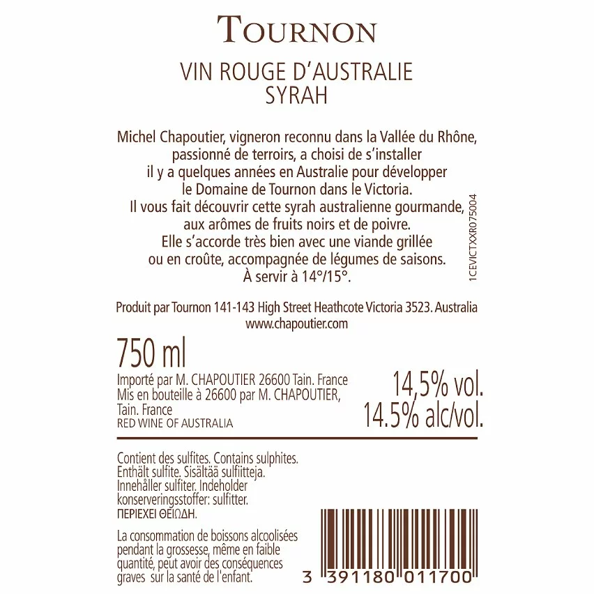 Meilleure affaire ???? M. Chapoutier, 2019, Australie - Rouge - 75 cl ???? 4 Meilleure affaire ???? M. Chapoutier, 2019, Australie - Rouge - 75 cl ???? – Image 2
