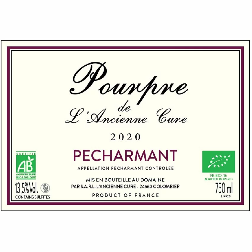 Meilleur prix ⭐ L'Ancienne Cure Pourpre BIO, 2020 - Pécharmant AOP - Rouge - 75 cl ???? 5 Meilleur prix ⭐ L'Ancienne Cure Pourpre BIO, 2020 - Pécharmant AOP - Rouge - 75 cl ???? – Image 3