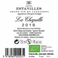 Offres ???? Château Estanilles La Chapelle BIO, 2019 - Faugères AOP - Rouge - 75 cl ???? 5 Offres ???? Château Estanilles La Chapelle BIO, 2019 - Faugères AOP - Rouge - 75 cl ???? -Vins Rouges Soldes 3418060000231 2