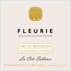 Offres ???? Vignerons des Crus du Beaujolais La Côte Sableuse, 2021 - Fleurie AOP - Rouge - 75 cl ???? -Vins Rouges Soldes 3436730011073 3