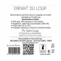 Nouveau ???? Château de Lancyre Enfant du Loup, 2020 - Pic-Saint-Loup AOP - Rouge - 75 cl ???? -Vins Rouges Soldes 3437500001829 2
