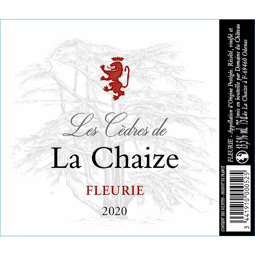 Nouveau ❤️ Les Cèdres de la Chaize, 2020 - Fleurie AOP - Rouge - 75 cl ???? 4 Nouveau ❤️ Les Cèdres de la Chaize, 2020 - Fleurie AOP - Rouge - 75 cl ???? – Image 2