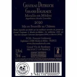 Les meilleures critiques de ???? Château Dutruch Grand Poujeaux, 2020 - Moulis ou Moulis-en-Médoc AOP - Rouge - 75 cl ???? 5 Les meilleures critiques de ???? Château Dutruch Grand Poujeaux, 2020 - Moulis ou Moulis-en-Médoc AOP - Rouge - 75 cl ???? -Vins Rouges Soldes 3482150000005 2