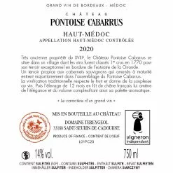 Meilleure vente ???? Château Pontoise Cabarrus, 2020 - Haut-Médoc AOP - Rouge - 75 cl ⭐ -Vins Rouges Soldes 3495230220996 2
