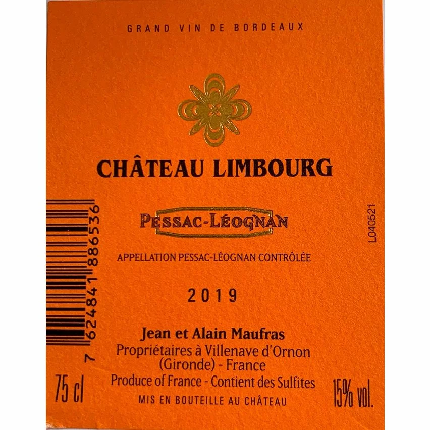Remise ✨ Château Limbourg, 2019 - Pessac-Léognan AOP - Rouge - 75 cl ???? 4 Remise ✨ Château Limbourg, 2019 - Pessac-Léognan AOP - Rouge - 75 cl ???? – Image 2