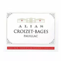 Offres ???? "Alias" Croizet-Bages, 2020 - Pauillac AOP - Rouge - 75 cl ⭐ 7 Offres ???? "Alias" Croizet-Bages, 2020 - Pauillac AOP - Rouge - 75 cl ⭐ -Vins Rouges Soldes 3495230320122 3