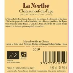 Le moins cher ✨ Cabouate de la Nerthe BIO, 2019 - Châteauneuf-du-Pape AOP - Rouge - 75 cl ???? 5 Le moins cher ✨ Cabouate de la Nerthe BIO, 2019 - Châteauneuf-du-Pape AOP - Rouge - 75 cl ???? -Vins Rouges Soldes 3497761619119 2