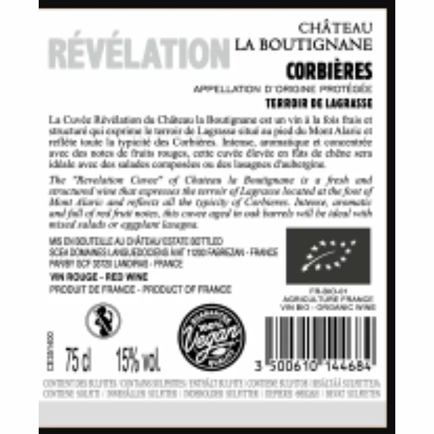 Coupon ???? Château La Boutignane Cuvée Révélation BIO, 2020 - Corbières AOP - Rouge - 75 cl ???? 4 Coupon ???? Château La Boutignane Cuvée Révélation BIO, 2020 - Corbières AOP - Rouge - 75 cl ???? – Image 2
