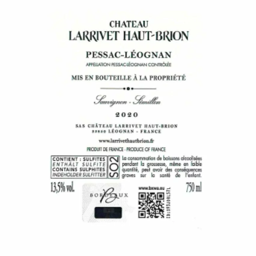 Top 10 ???? Château Larrivet Haut-Brion, 2020 - Pessac-Léognan AOP - Rouge - 75 cl ???? 5 Top 10 ???? Château Larrivet Haut-Brion, 2020 - Pessac-Léognan AOP - Rouge - 75 cl ???? – Image 3