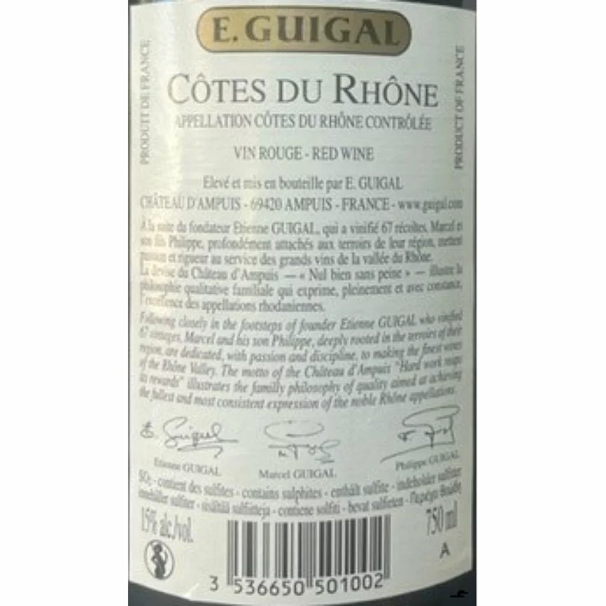 Le moins cher ✨ E. Guigal, 2019 - Côtes du Rhône AOP - Rouge - 75 cl ???? 4 Le moins cher ✨ E. Guigal, 2019 - Côtes du Rhône AOP - Rouge - 75 cl ???? – Image 2
