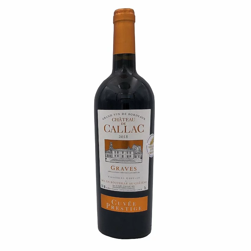 De gros ???? Château de Callac Cuvée Prestige, 2018 - Graves AOC - Rouge - 75 cl ???? 3 De gros ???? Château de Callac Cuvée Prestige, 2018 - Graves AOC - Rouge - 75 cl ????