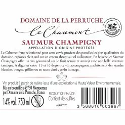 Offres ???? Domaine de la Perruche Le Chaumont, 2020 - Saumur-Champigny AOP - Rouge - 75 cl ✔️ 5 Offres ???? Domaine de la Perruche Le Chaumont, 2020 - Saumur-Champigny AOP - Rouge - 75 cl ✔️ -Vins Rouges Soldes 3568610003967 2