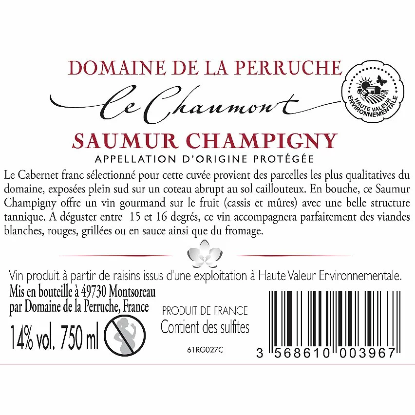 Offres ???? Domaine de la Perruche Le Chaumont, 2020 - Saumur-Champigny AOP - Rouge - 75 cl ✔️ 4 Offres ???? Domaine de la Perruche Le Chaumont, 2020 - Saumur-Champigny AOP - Rouge - 75 cl ✔️ – Image 2