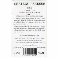 Offres ⭐ Château Labesse, 2019 - Cadillac Côtes de Bordeaux AOP - Rouge - 75 cl ???? 6 Offres ⭐ Château Labesse, 2019 - Cadillac Côtes de Bordeaux AOP - Rouge - 75 cl ???? -Vins Rouges Soldes 3573420419310 2