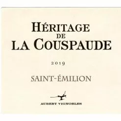 Top 10 ???? Héritage de la Couspaude, 2019 - Saint-Emilion AOP - Rouge - 75 cl ???? -Vins Rouges Soldes 3573422919313 3