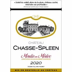Remise ???? Château Chasse-Spleen, 2020 - Moulis ou Moulis-en-Médoc AOP - Rouge - 75 cl ???? 7 Remise ???? Château Chasse-Spleen, 2020 - Moulis ou Moulis-en-Médoc AOP - Rouge - 75 cl ???? -Vins Rouges Soldes 3700218206672 3