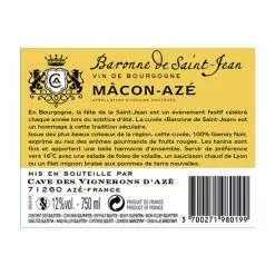 De gros ???? Baronne de Saint-Jean, 2021 - Mâcon-Azé AOP - Rouge - 75 cl ???? 12 De gros ???? Baronne de Saint-Jean, 2021 - Mâcon-Azé AOP - Rouge - 75 cl ???? -Vins Rouges Soldes 3700271980199 4