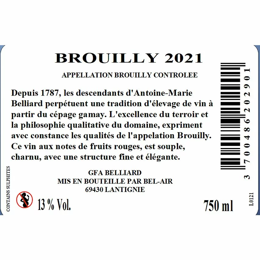 Coupon ???? Domaine Royé-Belliard, 2021 - Brouilly AOP - Rouge - 75 cl ???? 4 Coupon ???? Domaine Royé-Belliard, 2021 - Brouilly AOP - Rouge - 75 cl ???? – Image 2