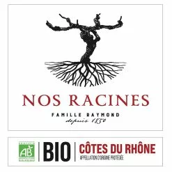 Le moins cher ???? Nos Racines BIO, 2021 - Côtes du Rhône AOP - Rouge - 75 cl ???? 7 Le moins cher ???? Nos Racines BIO, 2021 - Côtes du Rhône AOP - Rouge - 75 cl ???? -Vins Rouges Soldes 3701172711424 3