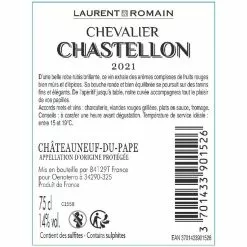 Remise ???? Chevallier Chastellon, 2021 - Châteauneuf-du-Pape AOP - Rouge - 75 cl ???? 6 Remise ???? Chevallier Chastellon, 2021 - Châteauneuf-du-Pape AOP - Rouge - 75 cl ???? -Vins Rouges Soldes 3701433901526 2