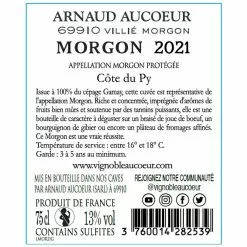 Grosses soldes ???? Arnaud Aucoeur Vieilles Vignes, 2021 - Morgon AOP - Rouge - 75 cl ✔️ 7 Grosses soldes ???? Arnaud Aucoeur Vieilles Vignes, 2021 - Morgon AOP - Rouge - 75 cl ✔️ -Vins Rouges Soldes 3760014282539 3
