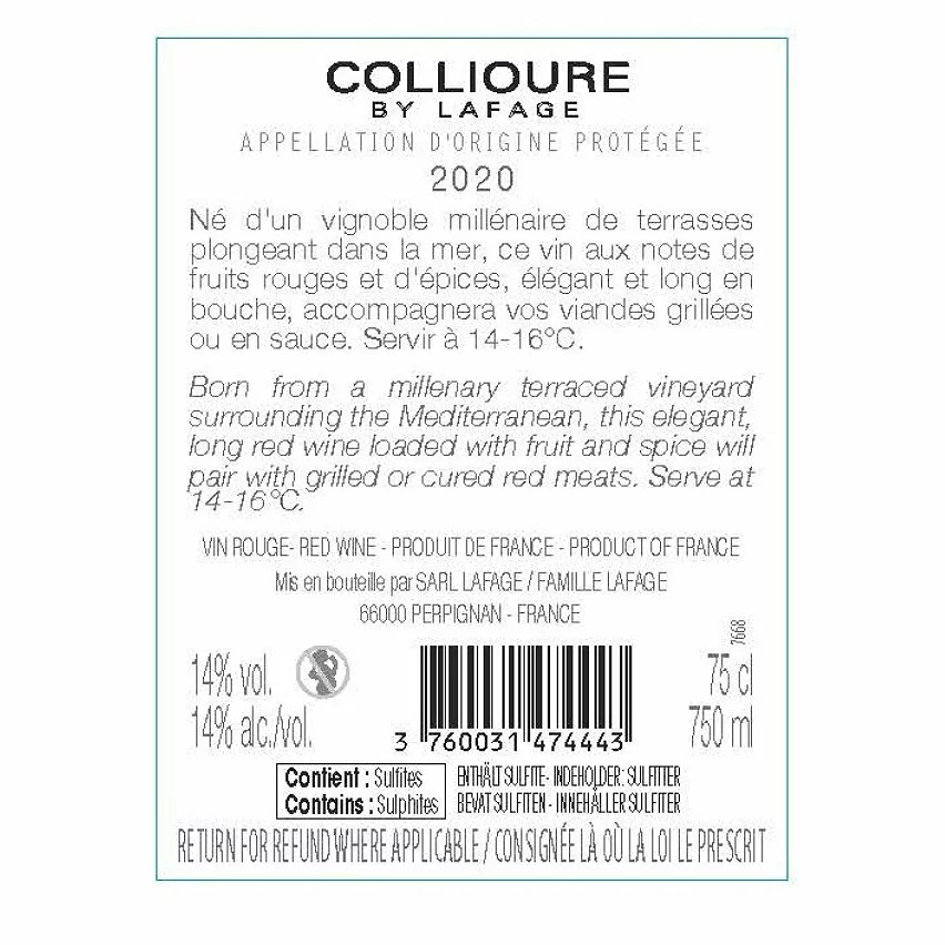 Top 10 ⭐ Collioure By Lafage, 2020 - Collioure AOP - Rouge - 75 cl ❤️ 4 Top 10 ⭐ Collioure By Lafage, 2020 - Collioure AOP - Rouge - 75 cl ❤️ – Image 2