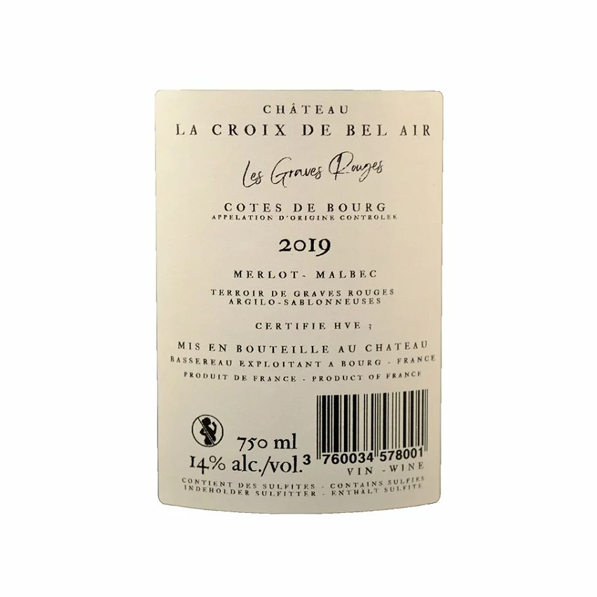 Coupon ???? Château La Croix de Bel Air, 2019 - Côtes de Bourg AOP - Rouge - 75 cl ❤️ 4 Coupon ???? Château La Croix de Bel Air, 2019 - Côtes de Bourg AOP - Rouge - 75 cl ❤️ – Image 2