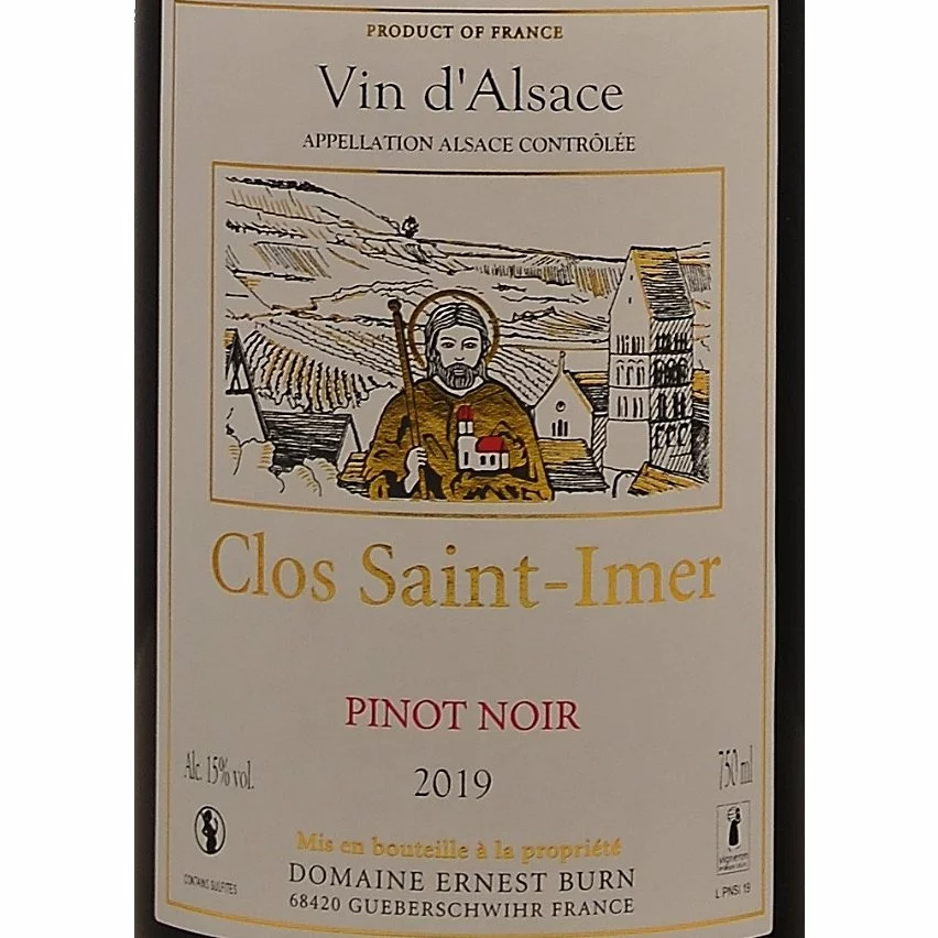 Le moins cher ???? Domaine Ernest Burn Clos Saint-Imer, 2019 - Alsace Pinot Noir AOP - Rouge - 75 cl ⌛ 4 Le moins cher ???? Domaine Ernest Burn Clos Saint-Imer, 2019 - Alsace Pinot Noir AOP - Rouge - 75 cl ⌛ – Image 2