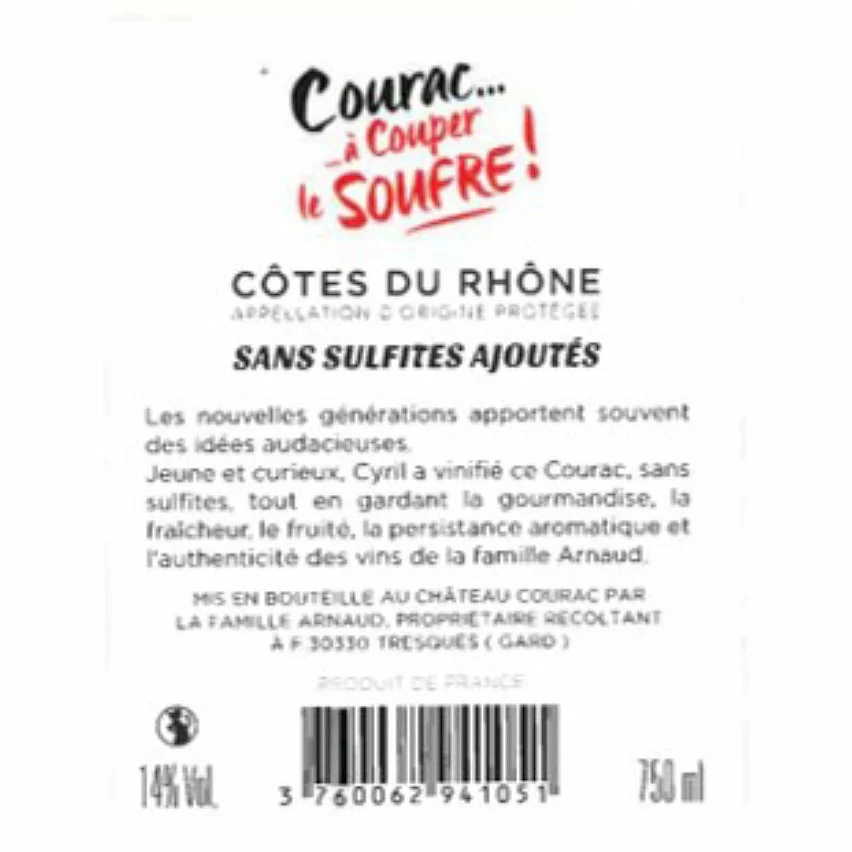 Meilleure vente ???? Château Courac A Couper Le Soufre !, 2021 - Côtes du Rhône AOP - Rouge - 75 cl ???? 4 Meilleure vente ???? Château Courac A Couper Le Soufre !, 2021 - Côtes du Rhône AOP - Rouge - 75 cl ???? – Image 2