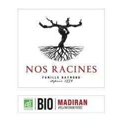 De gros ⭐ Nos Racines BIO, 2018 - Madiran AOP - Rouge - 75 cl ✨ 7 De gros ⭐ Nos Racines BIO, 2018 - Madiran AOP - Rouge - 75 cl ✨ -Vins Rouges Soldes 3760077984739 3