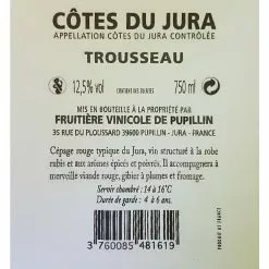 Meilleur prix ???? Fruitière Vinicole de Pupillin - Trousseau, 2019 - Côtes du Jura AOC - Rouge - 75 cl ???? 6 Meilleur prix ???? Fruitière Vinicole de Pupillin - Trousseau, 2019 - Côtes du Jura AOC - Rouge - 75 cl ???? -Vins Rouges Soldes 3760085481619 2